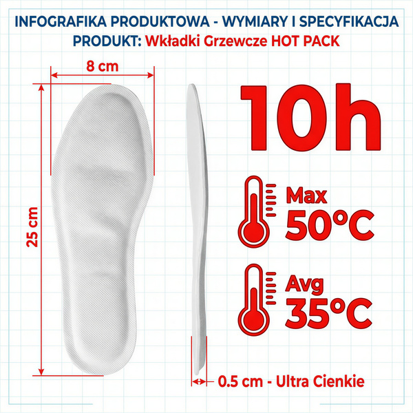 OGRZEWACZ DO STÓP x7 BUTÓW NÓG WKŁADKI PODGRZEWACZE CHEMICZNE HOT PACK
