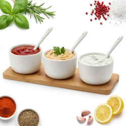 MISECZKI POJEMNIKI DO SOSU DIPÓW 3 szt ZESTAW