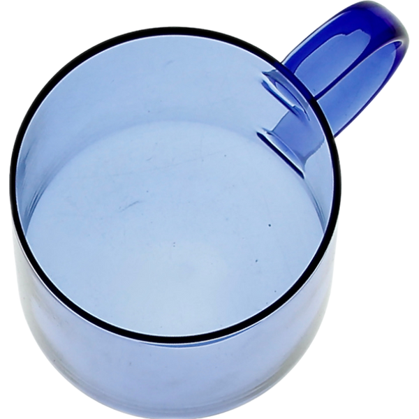 SZKLANKA SZKLANA KUBEK DO KAWY I HERBATY 310 ml. 8,7 cm BŁĘKIT