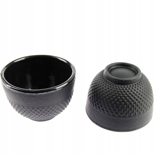 ŻELIWNY CZAJNIK 1,5L ZESTAW 4x CZARKI PODGRZEWACZ