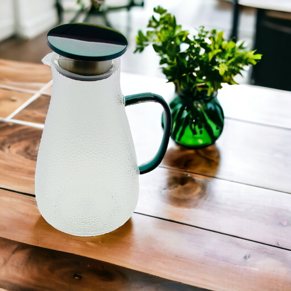 DZBANEK SZKLANY NA NAPOJE HERBATĘ KAWE HOT 2L WODY SOKU 22,6 CM