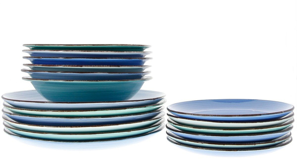 TALERZE ZESTAW OBIADOWY SERWIS 18 el TALERZY