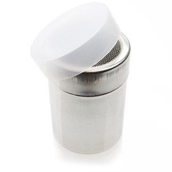 POJEMNIK Z SITKIEM DO CUKRU PUDRU CYNAMONU POSYPEK