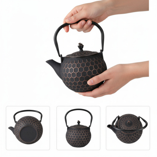 CZAJNIK ŻELIWNY IMBRYK PSZCZÓŁKA 1,2L ZAPARZACZ DO HERBATY I ZIÓŁ ŻELIWO