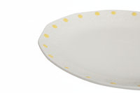 TALERZ OBIADOWY DO SERWOWANIA DAŃ DUŻY 26 CM BIAŁY CERAMIKA DAISY LINE