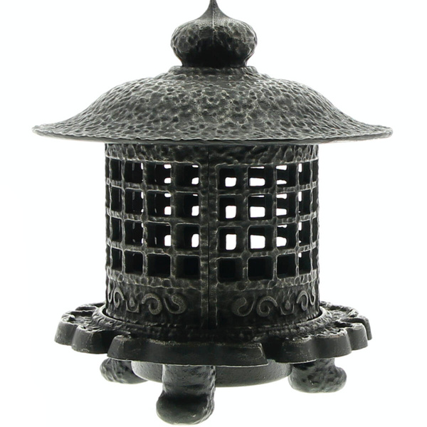 KOMINEK LED LAMPION LATARNIA ŻELIWNA LAMPA 3D Z OGNIEM RUCHOMYM PŁOMIEŃ