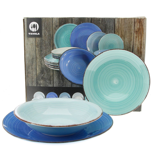 TALERZE ZESTAW OBIADOWY SERWIS 18 el TALERZY