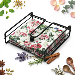 SERWETNIK STOAJK NA SERWETKI CHUSTECZKI METALOWY