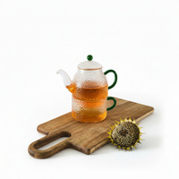 CZAJNIK DZBANEK Z ZAPARZACZEM 0,5L Z FILIŻANA 250ml ZESTAW DO HERBATY SZKŁO