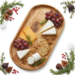 PATERA TALERZ DREWNIANY Z AKACJI DO SERWOWANIA