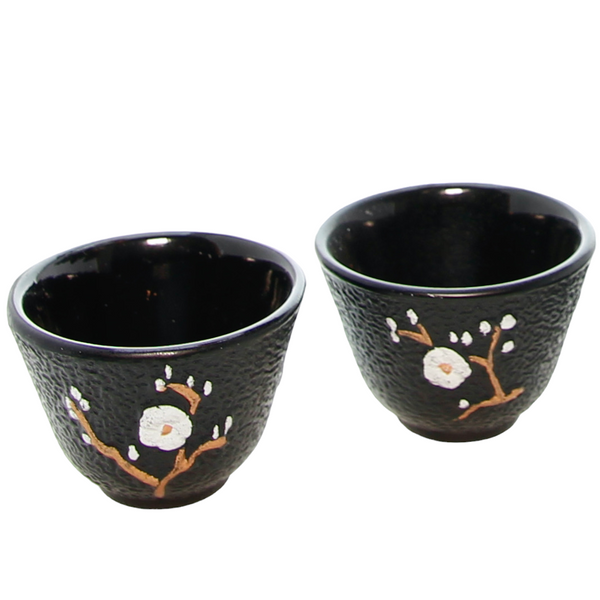 CZARKI ŻELIWNE 2 SZT ZESTAW ŻELIWNY DO HERBATY FILIŻANKI 60 ml