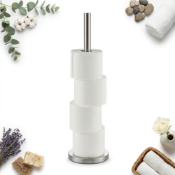 STOJAK TOALETOWY UCHWYT NA PAPIER ROLKI CHROM