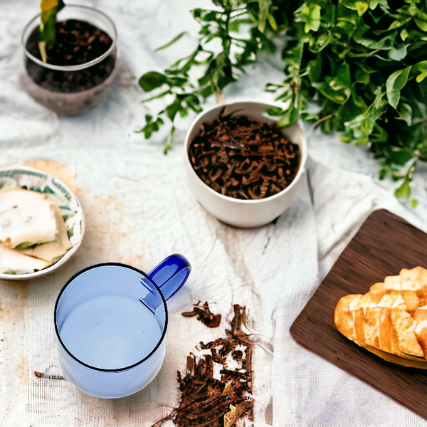 SZKLANKA SZKLANA KUBEK DO KAWY I HERBATY 310 ml. 8,7 cm BŁĘKIT