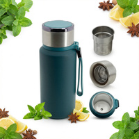 TERMOS KUBEK TERMICZNY PODRÓŻNY STALOWY 650 ml  DO KAWY HERBATY WODY +SITKO