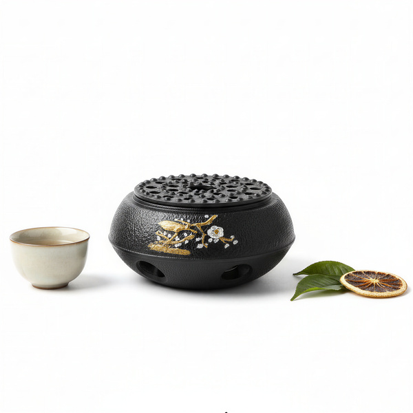 PODGRZEWACZ ŻELIWNY Ø 14,7 CM CZARNY DO UTRZYMANIA TEMPERATURY CZAJNIKA