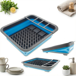 SUSZARKA DO NACZYŃ OCIEKACZ SKŁADANY SILIKONOWY