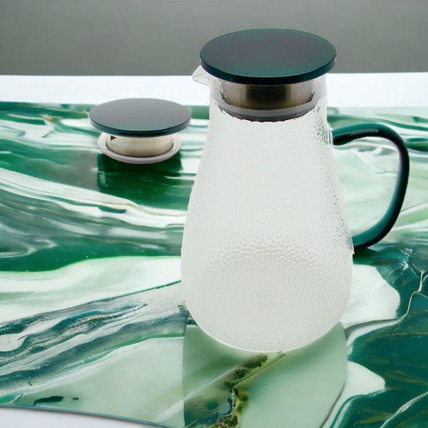 DZBANEK SZKLANY NA NAPOJE HERBATĘ KAWE HOT 2L WODY SOKU 22,6 CM