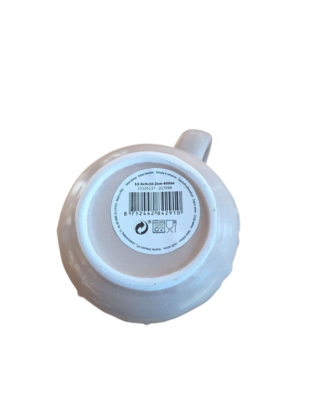 KUBEK 300 ML ZIMOWY ŚWIĄTECZNY DECO, BEŻ DO GORĄCYCH NAPOJÓW ZMYWARKA