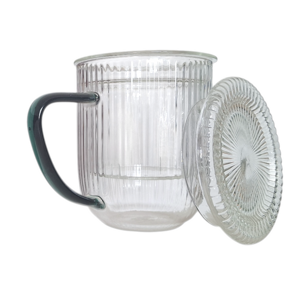 SZKLANKA KUBEK TERMICZNY 0,4L ZAPARZACZ SZKLANY DO PARZENIA HERBATY I ZIÓŁ