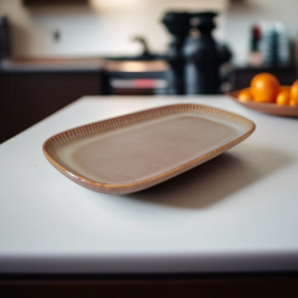 PÓŁMISEK SALATERKA TALERZ DO SUSHI SAŁATKOWY PROSTOKĄTNY CERAMICZNY 30 cm