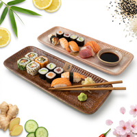 PATERA TALERZ PÓŁMISEK SALATERKA PROSTOKĄTNY CERAMICZNY 25 cm DO SUSHI