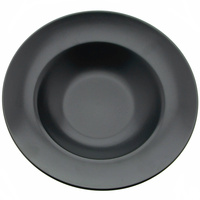 TALERZ GŁĘBOKI TALERZ DO MAKARONU CZARNY 27 CM