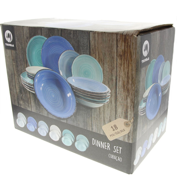 TALERZE ZESTAW OBIADOWY SERWIS 18 el TALERZY