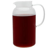 DZBANEK SZKLANY KARAFKA 1.8L NA WODĘ SOK HERBATĘ KAWE HOT 22,7 cm