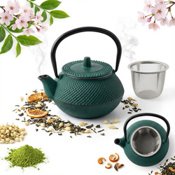 IMBRYK ZAPARZACZ ŻELIWNY Z SITKIEM DO ZIÓŁ HERBATY CZAJNIk 0.8 L ŻELIWO