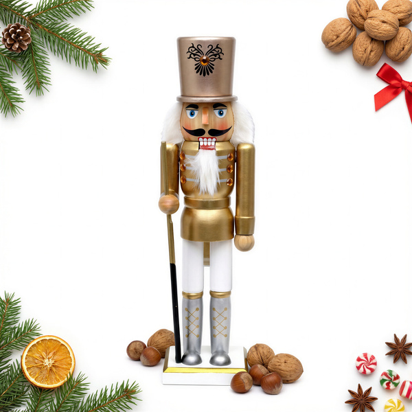 DZIADEK DO ORZECHÓW ŻOŁNIERZ OZDOBA Z DREWNA