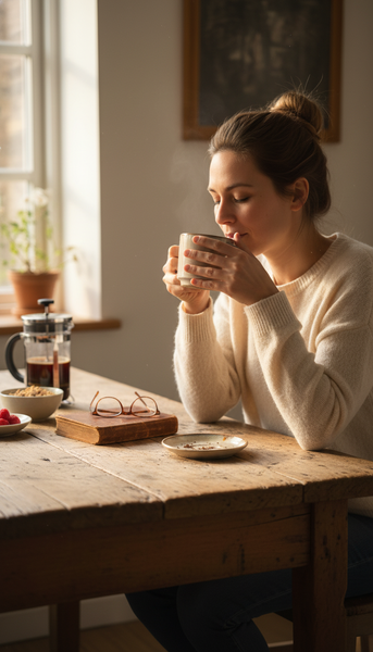 KUBKI DO KAWY HERBATY KUBEK ZESTAW 6 SZT BEŻOWO SZARE 350 ML Ø 9,5 CM
