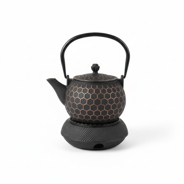 CZAJNIK ŻELIWNY IMBRYK 1,2L ZAPARZACZ DO HERBATY I ZIÓŁ PODGZREWACZ ŻELIWNY