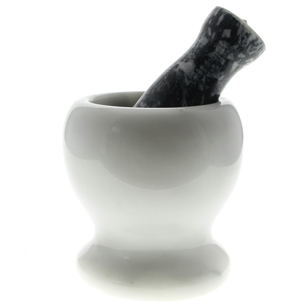 MOŹDZIERZ KUCHENNY Z TŁUCZKIEM KAMIENNY MARMUR