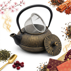 CZAJNIK ŻELIWNY ZAPARZACZ DO HERBATY I ZIÓŁ IMBRYK