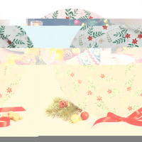 TACA METALOWA 323CM DEKORACYJNA ZIMOWA PODTALERZ 33 CM DO OZDABIANIA