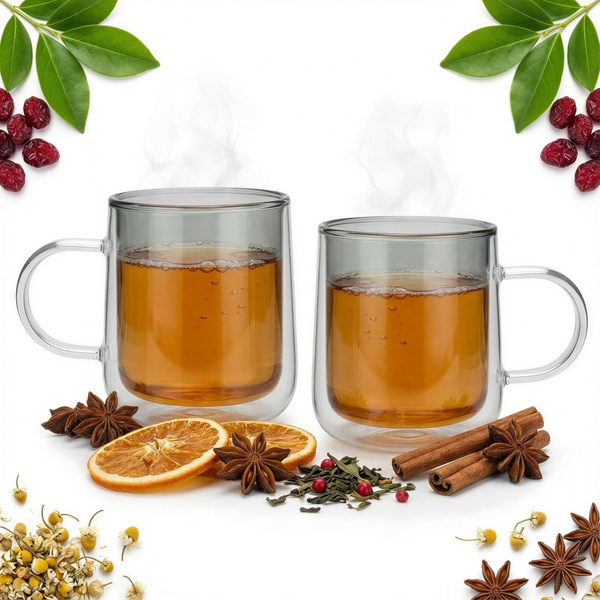 SZKLANKI TERMICZNE 250ml DO KAWY HERBATY 2 szt