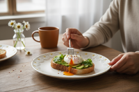 TALERZ ŚNIADANIOWY DESEROWY CERAMICZNY 21 CM ELEGANCKI DESIGN DAISY LINE