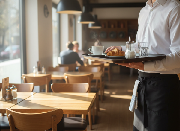 TACA KELNERSKA KUCHENNA ANTYPOŚLIZGOWA BRĄZOWA PROSTOKĄTNA 41,5×30,5×2cm