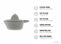 WYCIISKARKA PORCELANA  ELEGANCKI WYGLĄD Z MISĄ