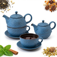 ZAPARZACZ 0.4L FILIŻANKA ŻELIWNA IMBRYK Z SITKIEM DO PARZENIA HERBATY ZIÓŁ