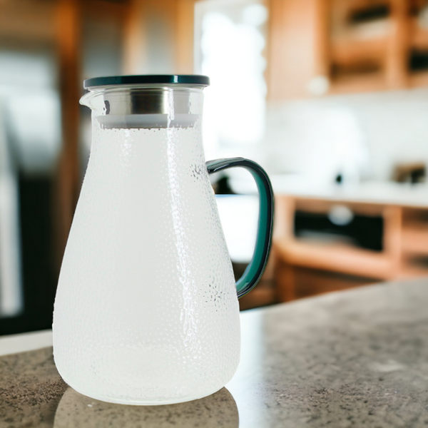 DZBANEK SZKLANY NA NAPOJE HERBATĘ KAWE HOT 2L WODY SOKU 22,6 CM