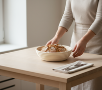 KOSZYK RATAN FORMA DO WYRASTANIA CIASTA NA CHLEB 21 CM + WOREK