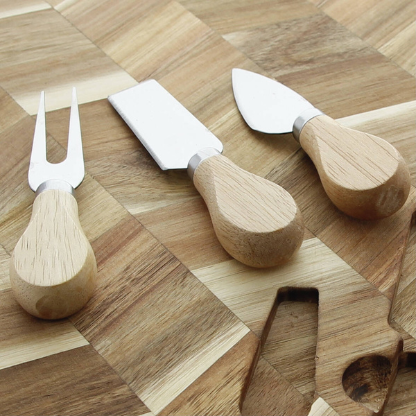 DESKA DREWNIANA TALERZ AKACJA DO SERWOWANIA SERA DAŃ PRZEKĄSEK DO KROJENIA