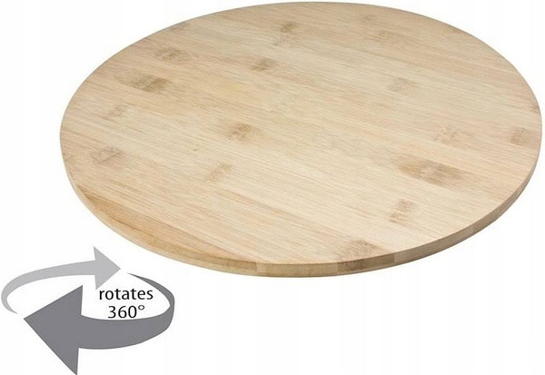 PATERA OBROTOWA BAMBUSOWA TALERZ DO SERWOWANIA