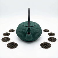 CZAJNIK ŻELIWNY IMBRYK 1.8L DUŻY ZIELONY DO HERBATY + ZAPARZACZ STALOWY