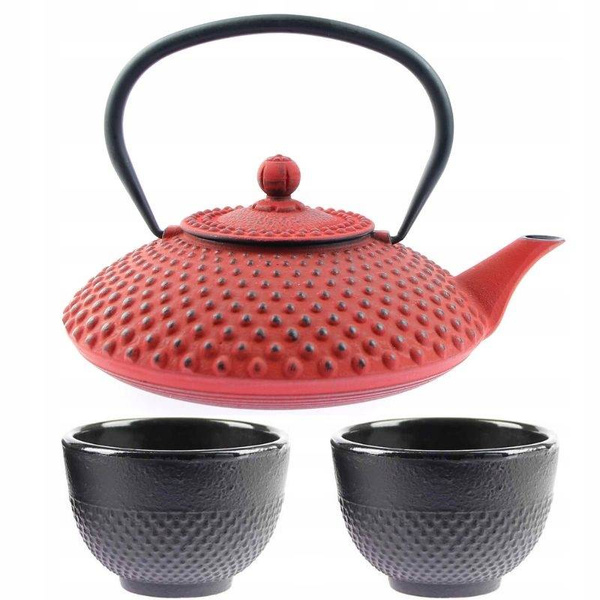 CZAJNIK 1,25L IMBRYK ZAPARZACZ 2x CZARKI ZESTAW