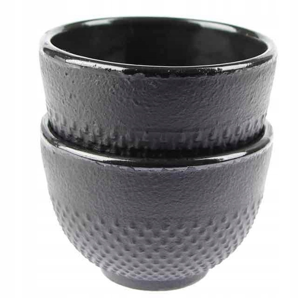 CZARKI ŻELIWNE 2 SZT ZESTAW ŻELIWNY DO HERBATY