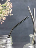 SŁOMKI METALOWE WIELORAZOWE RURKI EKO + CZYŚCIK