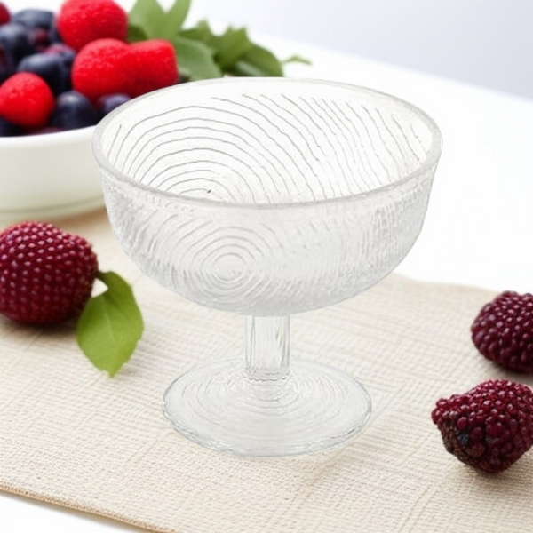 PUCHAREK 300ML SZKLANY NA LODY DESER SALATERKA DO DESERÓW glass CRYSTAL