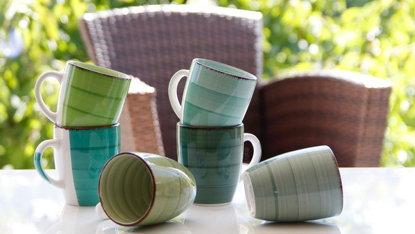 KUBKI CERAMICZNE KUBEK DO KAWY HERBATY ZESTAW 6